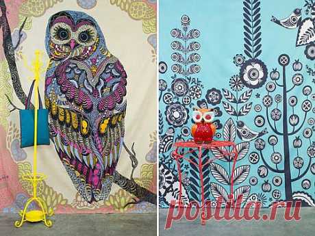 My Owl Barn: Tapestries by Earth Bound