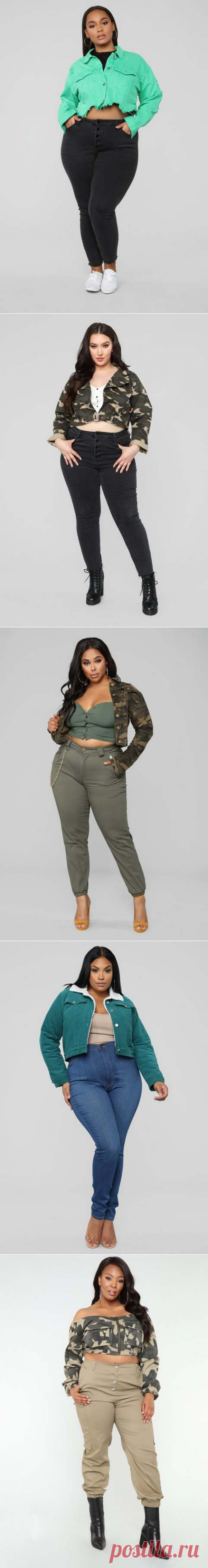 Джинсовые куртки для полных девушек американского бренда Fashion Nova весна-лето 2019 (60 фото)