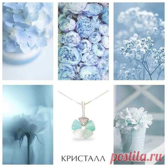 Нежно-голубой оттенок подвески этого колье напоминает о бескрайности неба, прозрачности океана и кристальности зимнего снега. Тончайшая работа ювелиров сделала это украшение неповторимым!

#jewelry_kristall #кристалл #юд_кристалл