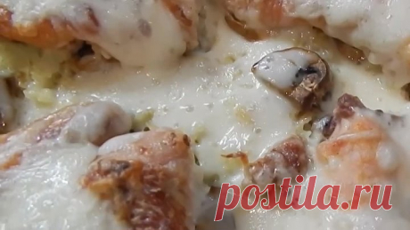 Быстрое ,сытное блюдо на раз,два,три.Курица с рисом под сырной корочкой.