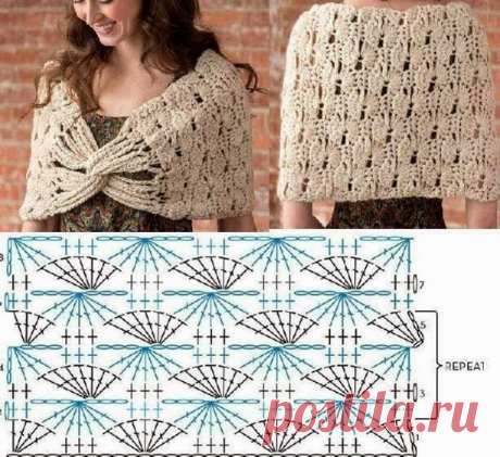 Crochetemoda: Xale de Crochet