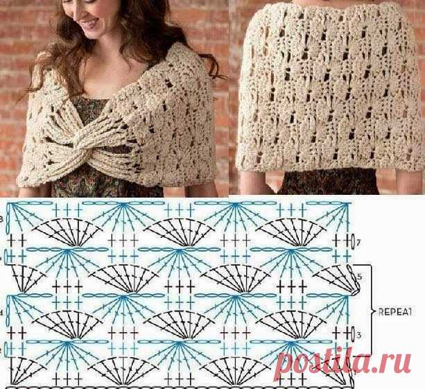 Crochetemoda: Xale de Crochet