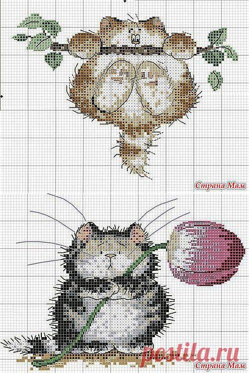 Вышивки крестиком Котики и Собачки.: Дневник группы "Клуб рукоделия" - Страна Мам