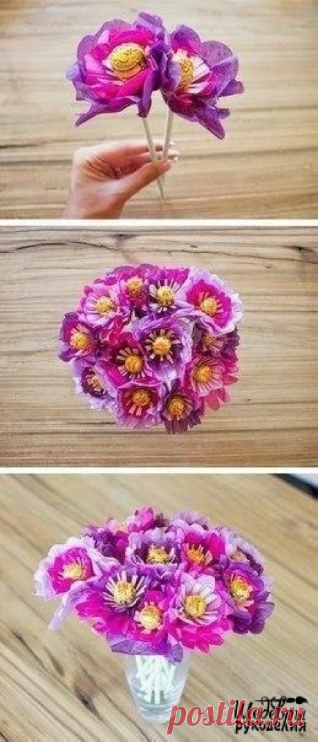 Букет из чупа-чупсов