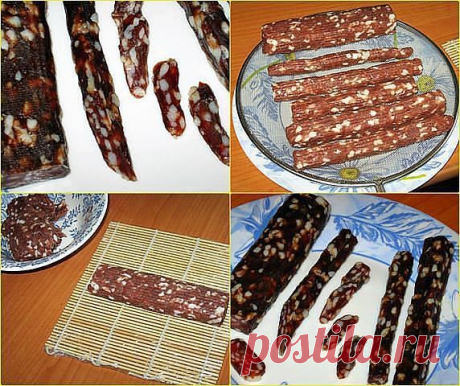 НАТУРАЛЬНАЯ СЫРО-ВЯЛЕНАЯ КОЛБАСА