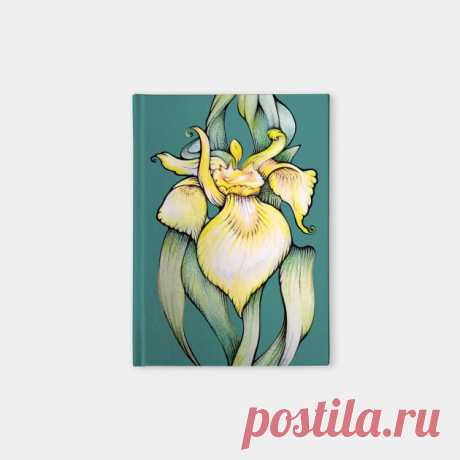 Yellow Iris Flower - Iris Flower - Notebook | TeePublic