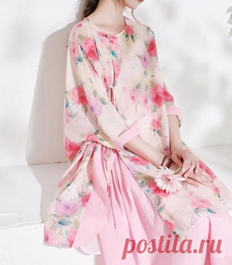 Women oversized shirt large size top summer midi shirt | Etsy 【Fabric】 Ramie 【Color】 pink 【Size】 Shoulder width is not limited Shoulder + Sleeve Length 53cm / 21 Cuffs around 34cm / 13 Bust 170cm / 66 Length 80-90cm / 31-35  ashing & Care instructions: -Hand wash or gently machine washable do not tumble dry -Gentle wash cycle (40°C) -If you feel like ironing