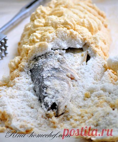 Сибас в соляных меренгах - Кулинарные заметки