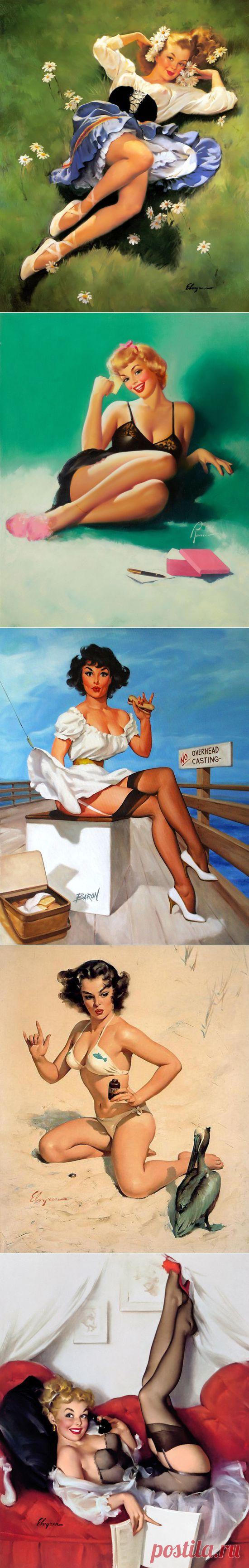 Беззаботные красотки пин-ап.