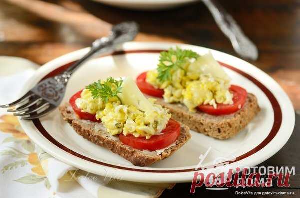Smørrebrød - Бутерброд с яйцом и сыром - пошаговый рецепт с фото на Готовим дома