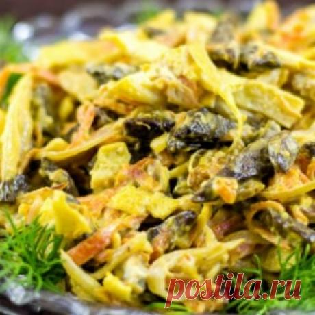 Готовимся к празднику уже сегодня — салат с говяжьей печенью - МирТесен