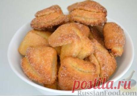 Рецепт: Творожные ушки на RussianFood.com