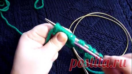 Турецкая коса спицами с вытянутыми петлями