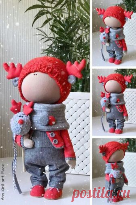 New Year Doll Marry Christmas Doll Winter Decor Doll Fabric | Etsy