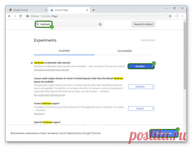 Настройка chrome://flags – экспериментальные функции