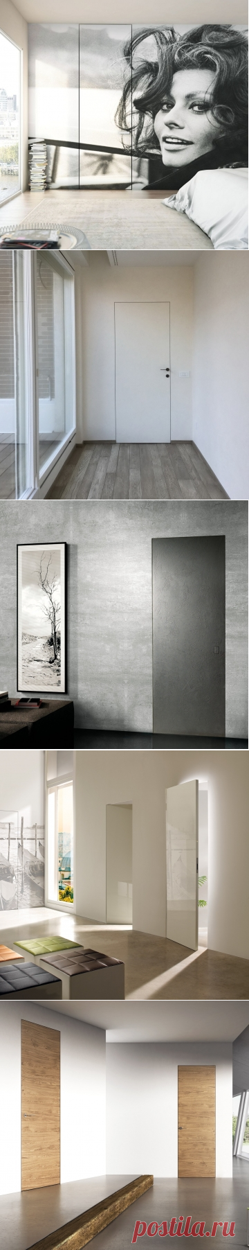 Купить межкомнатные скрытые двери, двери-невидимки в Минске