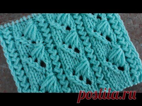 Замечательный узор спицами для свитера, жакета, кардигана, жилета.