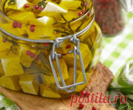 Маринованый сыр с овощами - OK-Wood