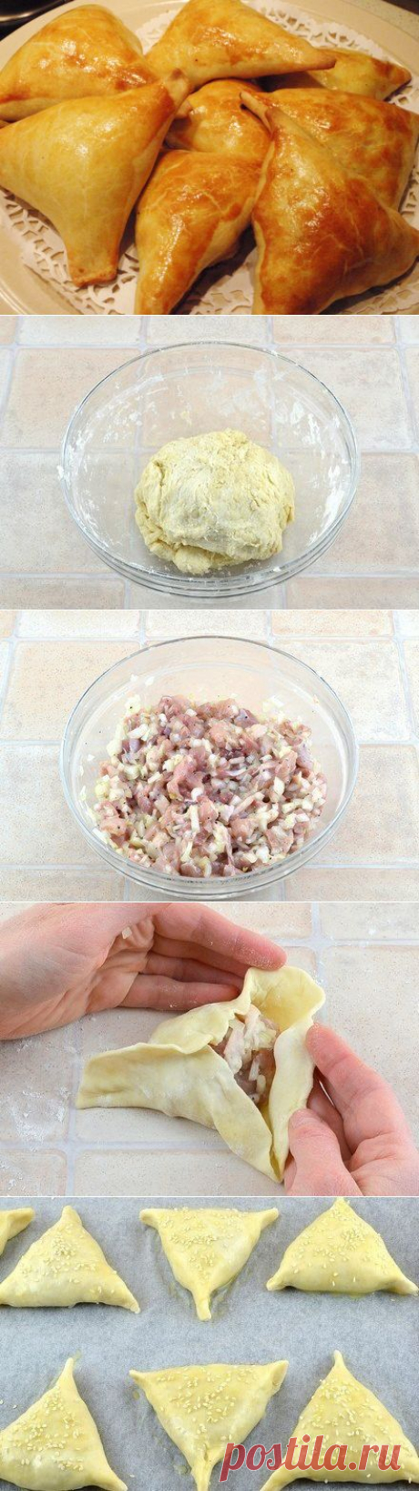 Нежное куриное мясо в хрустящем слоеном тесте - самса | Четыре вкуса