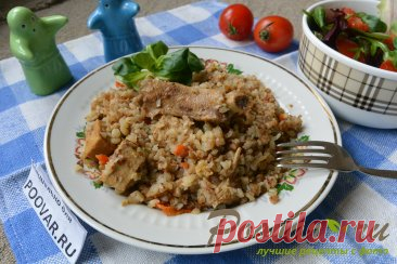 Гречка с мясом в мультиварке