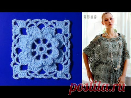 Блуза из цветочных мотивов. МК.