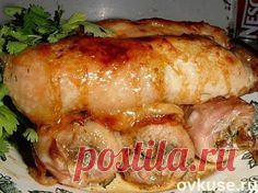 Рулетики из куриного филе