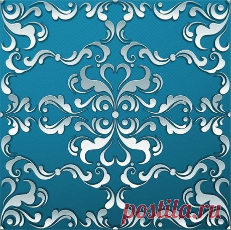 Синие морозные фоны.