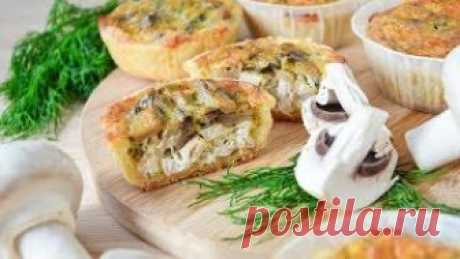 Пирог с курицей и грибами ☆ КИШ