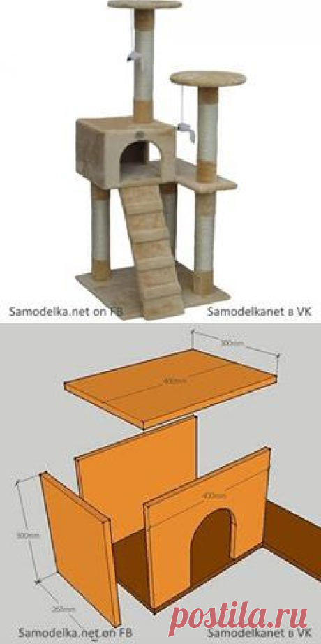 Самодельный игровой стенд для котеек