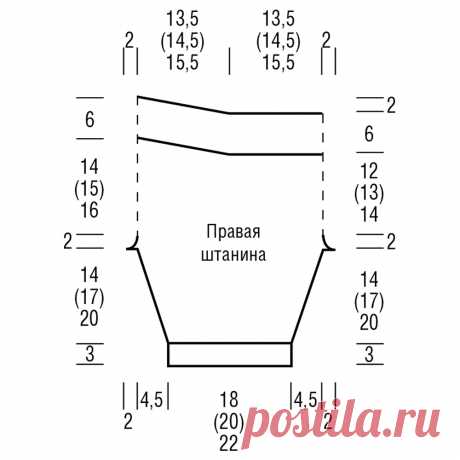 Штанишки для малыша - схема вязания спицами с описанием на Verena.ru