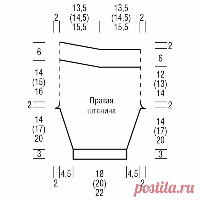 Штанишки для малыша - схема вязания спицами с описанием на Verena.ru
