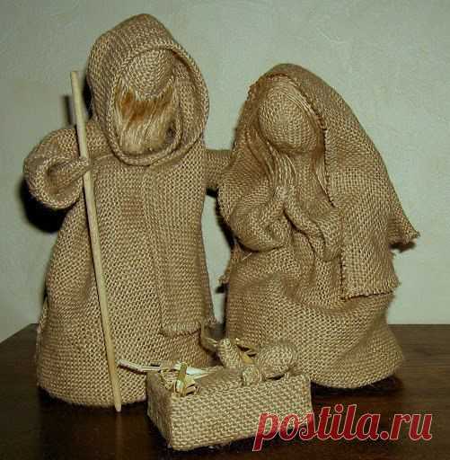 Чудесные куклы из мешковины