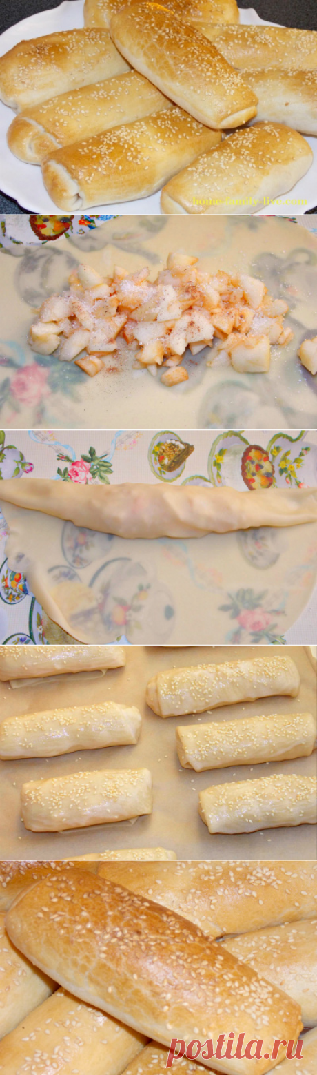 Слоеные пирожки с яблоками/Сайт с пошаговыми рецептами с фото для тех кто любит готовить