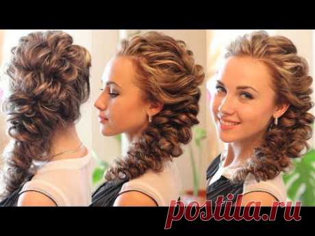 Причёска с помощью резинок