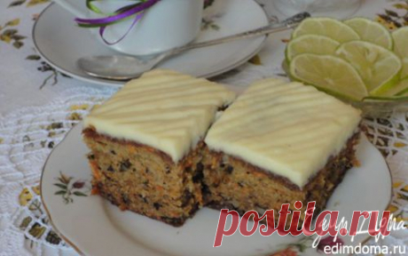 Морковный пирог с грецкими орехами | Кулинарные рецепты от «Едим дома!»