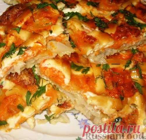 Рыба, запеченная под "шубой" - нежная, сочная, с потрясающим вкусом!
