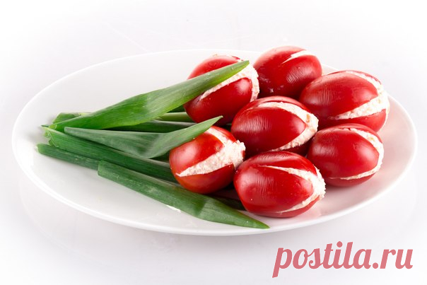 8 простых и красивых закусок из помидоров для праздничного стола | Вкусные рецепты