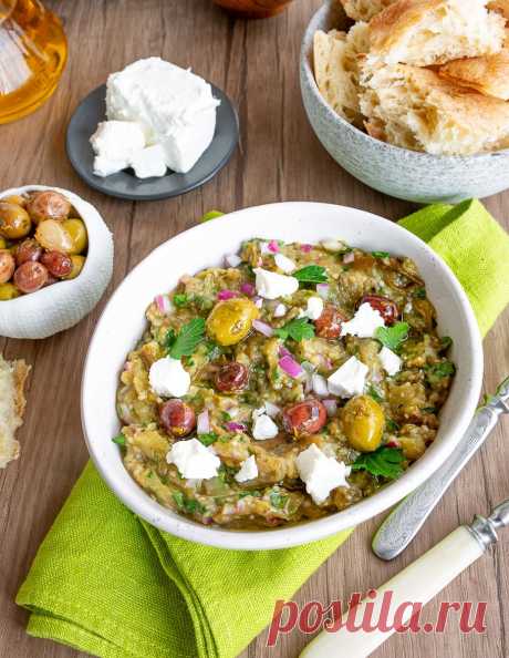 Мелидзаносалата - греческая закуска из баклажанов на Вкусном Блоге Мелидзаносалата - греческая закуска из баклажанов - вкусные проверенные рецепты, подбор рецептов по продуктам, консультации шеф-повара, пошаговые фото, списки покупок на VkusnyBlog.Ru