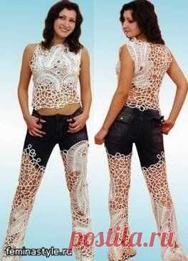 КОМПЛЕКТ: БРЮКИ И ТОП.