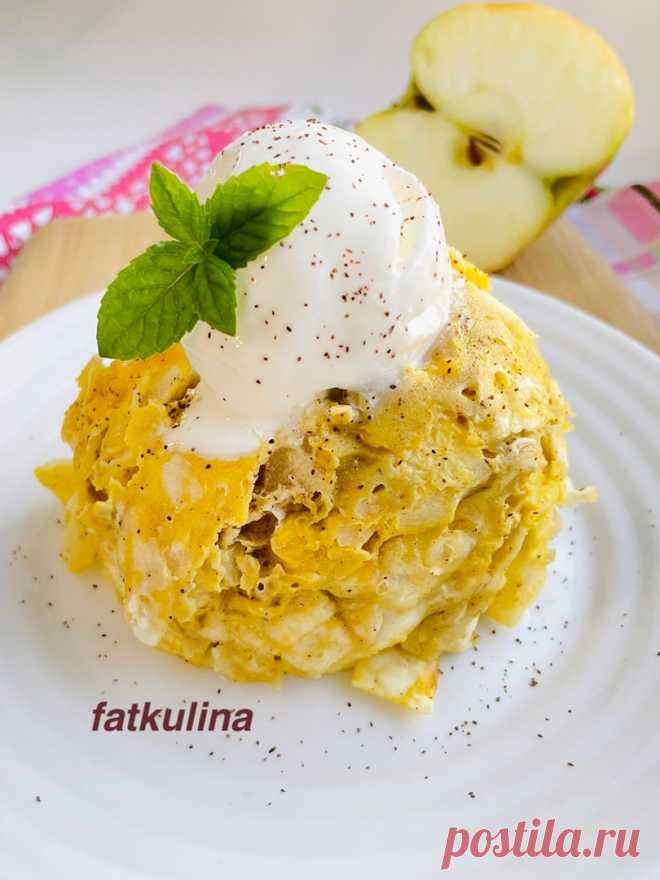 Ленивый яблочный штрудель в кружке и микроволновке 🍏 - рецепт автора Ирина Фаткулина