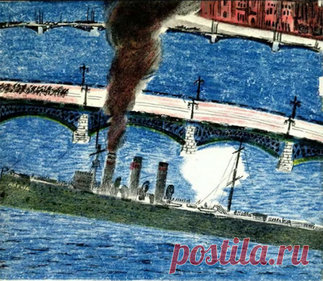 На капитанском мостике «Авроры» — комиссар, судовой комитет, сигнальщики. Артиллеристы у орудий наготове. Но «Аврора» не стреляет. Нет сигнала.
Окна дворца черны. Ни одного огонька. Перестрелка у дворца всё разгорается и разгорается. Когда же сигнал?