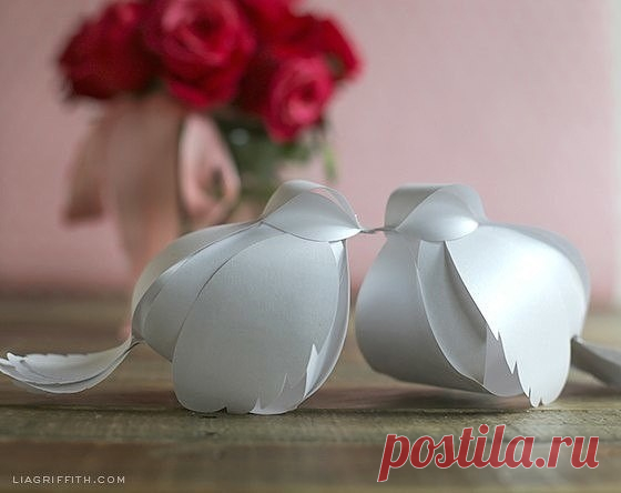 ​Красивые птички из бумаги