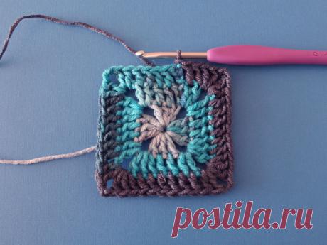 Как вязать классический «бабушкин квадрат» - схема вязания крючком. Вяжем Техника вязания на Verena.ru