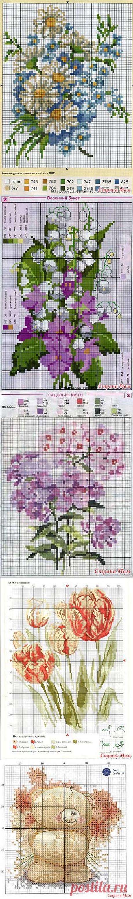 Букетики: Дневник группы &quot;Вышивка и все о ней&quot; - Страна Мам