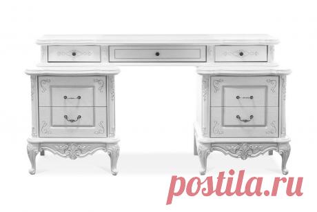 Стол двухтумбовый с ящиками в стиле барокко купить по цене 86 800 руб. в Москве — интернет-магазин Chudo-magazin.ru