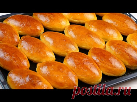 Сладкие пирожки в духовке! Печеные пирожки с яблочным повидлом! Рецепт теста для пирожков!