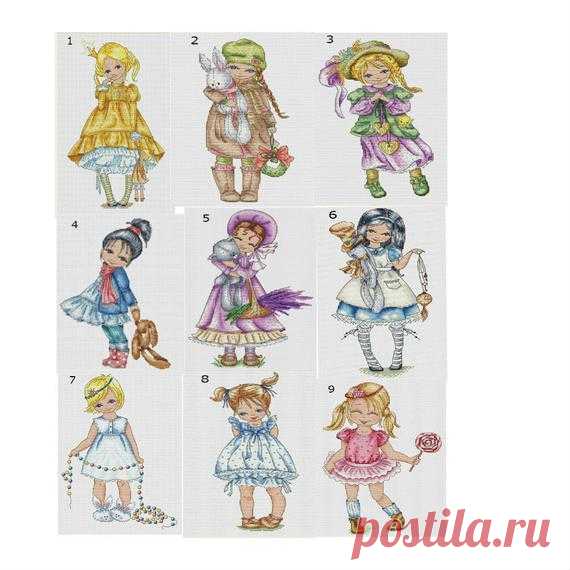 9 Charming Vintage Girly Cross Stitch Kits in One Style | Etsy 9 Charming Vintage Girly Cross Stitch Kits in One Style, Embroidery Needlepoint Easy Stitchery Kits, Vintage Dolls Cross Stitch Kits, DIY crafts kits  Canvas 14  The kit includes canvas, floss threads, color scheme of embroidery, needles  Select the desired set, guided by the numbers in the