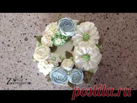Торт c кремовыми цветами! Пуансетиии не только!  Buttercream flowers