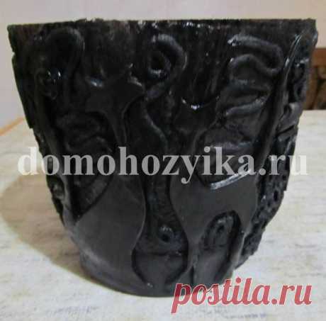 Горшок своими руками. Мк пейпарт, лепка..