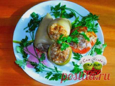 Перцы фаршированные мясом и рисом - как приготовить - пошаговый рецепт с фото
